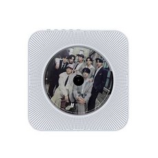 벽걸이형 CD 플레이어 스탠드 영어 학습 레트로 휴대용, 핑크/화면/블루투스/사은품 4개 - xjapanlp