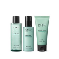 [이니스프리]포레스트 포 맨 프레시 모이스처 크림 3종 SET_(스킨+로션+모이스처크림)(NEW), 1개, 180ml*140ml*80ml