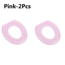 모양 변기 커버 호박 패턴 가까운 매트 뜨개질 패드 세척 가능욕, 1개, 11.Pink-2Pcse
