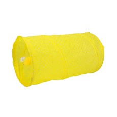 도트 터널 고양이 튜브 볼 폴드 새끼 애완동물 강아지 토끼 놀이, 1개, 2.YELLOW