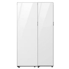 삼성 비스포크 냉장고 변온 냉동고 세트 좌개폐 RR40C7805AP+RZ24C58A0AP(글라스)
