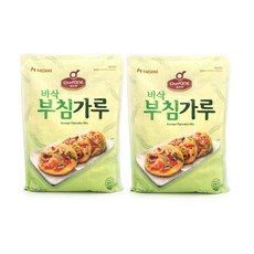 1+1 찰지고 쫄깃한 청정원 쉐프원 바삭 부침가루 1kg, 1+1 대상 바삭 부침가루 1kg