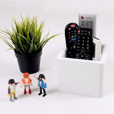 알티피아 더크린 DIY 미니 리모컨 정리함/거치대 (WB86B5B), 블랙_투명, 블랙/투명