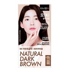 다나한 모 칼라크림 한방 새치염색약, 1개, N4 자연흑갈색