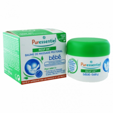 PURESSENTIEL 퓌흐에성시엘 RESP OK 베이비 가슴 마사지 밤 30ml, 1개
