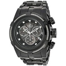 Invicta Mens Bolt Quartz Watch with Stainless-Steel Strap Black 36.8