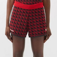 (백화점 정품)Adidas 아디다스 X 웨일즈 보너 로고 엠브로이더드 자카드 니트 반바지 1801243
