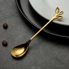 다이닝 룸 스푼 식기 골든 키친 티 바리스타 티스푼 미니, 12. 12cm-05, 1개