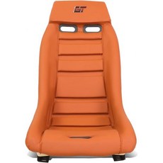 NRG Innovations PRI100BRSTARDUST Prisma GT 고정 백 버킷 레이싱 시트 사이드 마운트 브래킷 브라운 가죽 스티칭스타더스트 오프화이트, NRG Innovations PRI100BRSTARDU, 1개
