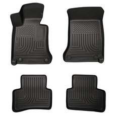Husky Liners Weatherbeater 바닥 매트 | 2019-2024 메르세데스 벤츠 스프린터 2500/3500에 적합 | 앞줄 블랙 2개 - 18061, 화물품, GLE350