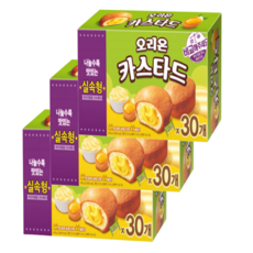 오리온 카스타드 실속형 30개x3곽 총90개, 690g, 3개