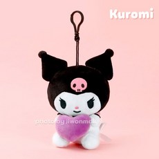산리오쿠로미하트봉제인형가방걸이