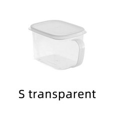 녹색 양파 싱싱한 식기 생강 마늘 보관 상자 손잡이 플라스틱, 1.S transparent, 1개
