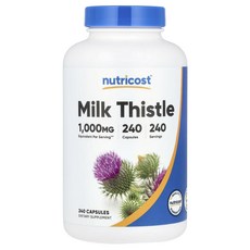 뉴트리코스트 밀크 씨슬 250mg 캡슐, 2개, 240정