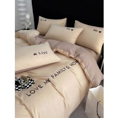 북유럽 럭셔리 이집트 코튼 침구 세트 킹 퀸 더블 트윈 사이즈 시트 이불 커버 베개 포함 1/2 인용 침대 린넨