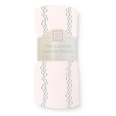 스와들디자인 SwaddleDesigns Marquisette 남아 및 여아용 리시빙 포대기 담요 부드러운 프리미엄 면 모슬린 최고의 샤워 선물 소프트 핑크 샴페인, 스와들디자인 SwaddleDesigns Marquise