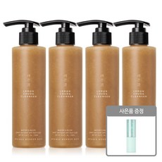 [조성아원더바스] [조성아] 원더바스 레몬청 클렌저 200ml 4개 + 파워프루프 선스틱