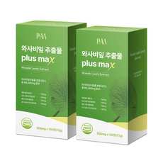 파미젠 와사비잎 추출물 PLUS MAX 600mg 4개월분, 2개, 120정