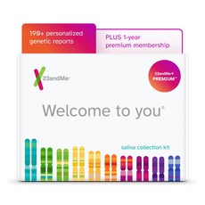 23andMe+ Premium Membership Bundle - DNA Kit with 23andMe+ 프리미엄 멤버십 번들 - 건강 + 조상 서비스 및 독점 보고서에 대한 1, 1개, 기타