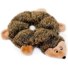 ZippyPaws Loopy No Stuffing Squike Push Dog Toy 중소견용 Hedge, 1 Pack, Hedgehog, 1개 - zippypaws