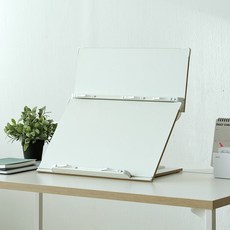 이룸 프라임 2단 필기 독서대 p360 슬라이드 책받침대, 화이트
