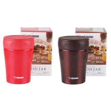 조지루시 보온 보냉 죽통 W-GCE36 360ml 이유식 학교 수능 아기 도시락 국 통, 체리레드(RA)