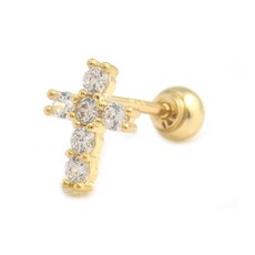 14k십자가귀걸이