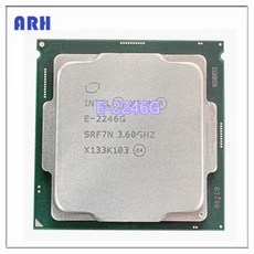 제온 E-2246G CPU 프로세서 SRF7N 3.6GHz 6 코어 12 스레드 80W LGA1151, 한개옵션0