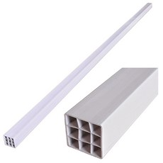 PVC 사각파이프 0-23 (40 X 40mm) (플라스틱 사각파이프)(2m/3m), 2m, 1개