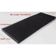 CNC 밀링 머신 유연한 가드 먼지 천 보호 플랫 아코디언 벨로우즈 먼지 커버 도구 1.5 m * 15mm, 2mm
