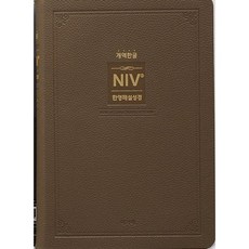 개역한글 NIV 한영해설성경 (대 / 무지퍼 / 모카브라운 / 단본), 아가페