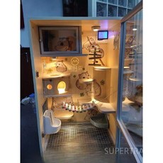 친칠라케이지 햄스터 친칠라쥐 분양 페르시안 드워프햄스터, 1. 100x40x60투명도어