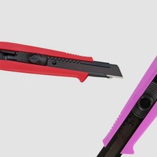 다용도 드라이버 커터칼 18MM 도구 스텐 스틸 안전한 나이프, 보라, 1개