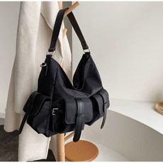 빅사이즈 나일론 포켓 많은 캐쥬얼 숄더백 직장인 대학생 대용량 데일리백