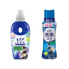 일본 레노아 스포츠 운동복 전용 세탁 섬유유연제 + 비즈 타입 섬유유연제 세트 (프레쉬 시트러스) 현지직배송 향기부스터 향기캡슐