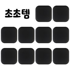 초초템 도어 충격 방지 패드, 10개, 사각 블랙