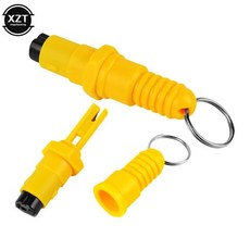 차량 망치 자동차 유리 창문 파쇄기 벨트 절단기 인명 구조 탈출 생존 호루라기, 5) yellow, 1개