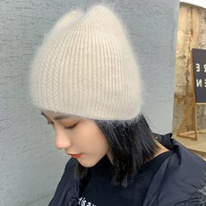 HAT03 여우 샤틴 울 니트 비니 모자