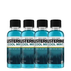 리스테린 세균억제 구강청결제 쿨민트100ml, 100ml, 4개