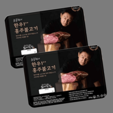 도끼농장 투뿔 소불고기 300g x 2팩, 한우 1++ 소불고기 300g x 2팩, 2개