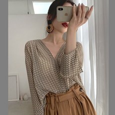 허리밴딩블라우스