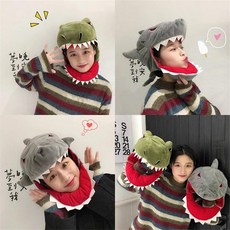 다온상점 악어 공룡 모자 파티 BJ 소품, 1개, 녹생 공룡