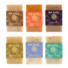(미국직배) Bali Soap 발리비누 99g 6개 세트 Natural Soap Bar Gift Set Face Soap or Body Soap 6 pc Variety Soap