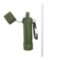 야생 생활 비상 식수 여과 도구 휴대용 캠핑 하이킹 생존 정수 필터 빨대 포함, 01 CHINA, 01 CHINA, 01 ArmyGreen, 1개