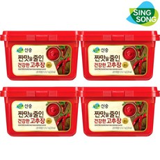 신송식품 짠맛을줄인 건강한 고추장, 1kg, 4개