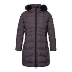 임페리얼 임페리얼 여성 체크 퀄팅 구스다운 코트 브라운 (PTZC40357)