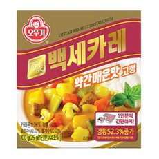 오뚜기 백세카레 고형 약간매운맛, 100g, 3개