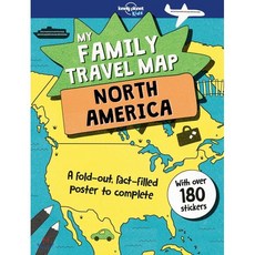 My Family Travel Map North America, Lonely Planet