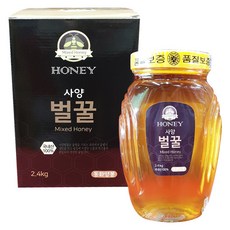 동화양봉 국내산 사양벌꿀 2.4kg(사양 90% 아카시아 10%) 선물 답례품 꿀차 미네랄 자연식품 설탕 천연 면역력 건강식품 환절기 홈카페 디저트 제과제빵 허니