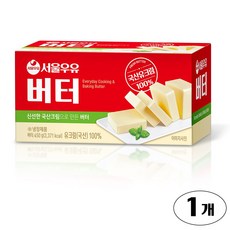 서울우유 국산원유100% 무가염 버터 450g, 1개